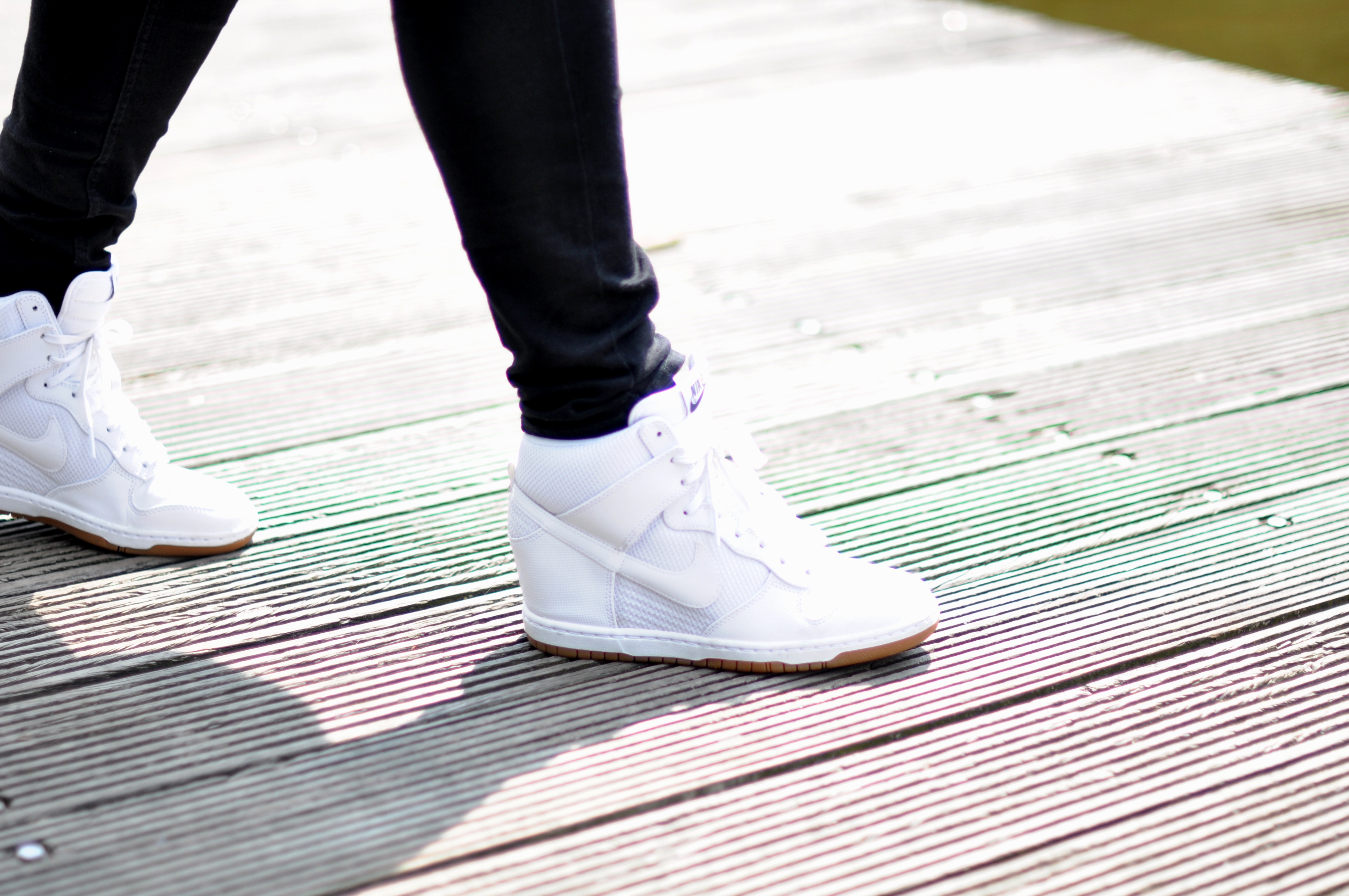 nike white sky high dunks